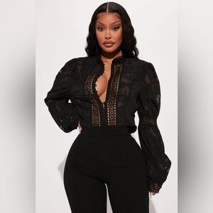 Staying Loyal Blouse - Black